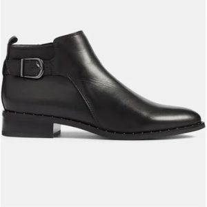 BLONDO BLACK LEATHER WATERPROOF MOTO ANKLE BOOTS SIZE 8.5 Medium